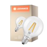 Ledvance Classic LED Globe E27 Globe Filamento Chiara 3.8W 806lm - 827 Bianco Molto Caldo | Sostitutiva 60W