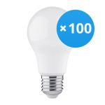 Confezione Multipack 100x Bright Choice LED Bulbo E27 Pera Ghiaccio 4.9W 470lm - 830 Luce Calda -  | Sostitutiva 40W