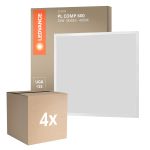 Confezione Multipack 4x Ledvance Pannello a LED Compatto Aluminium Bianca 33W 3630lm - 840 Bianco Freddo | 60x60cm