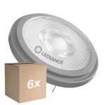 Confezione Multipack 6x Ledvance Parathom Pro LEDspot G53 AR111 7.4W 450lm 24D - 930 Luce Calda | Miglior resa cromatica - Dimmerabile - Sostitutiva 50W