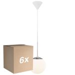 Confezione Multipack 6x Nordlux Café Luce Pendente Vetro Bianca | Adatto per E27