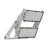 Ledvance Proiettore LED Max Radial 10 Aluminium Grigio 900W 154800lm 10D - 830 Luce Calda -  | IP66 - Simmetrico
