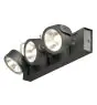 SLV Kalu Triple Parete e Luce da soffitto Aluminium Nero 47W 3400lm - 830 Luce Calda -  | Dimmerabile 