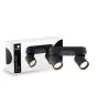 D'Lite Soffitto Faretti Clio Nero Inclinabile| Adatto per 2x GU10