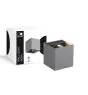 D'Lite Luce Da Parete Nova Grigio Up & Down 4.9W 480lm - 830 Luce Calda -  | IP54 - Angolo del fascio regolabile