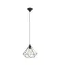 Eglo Luce Pendente Tarbes Nero | IP20 - Adatto per 1x E27 