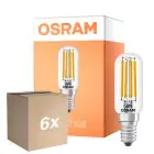 Confezione Multipack 6x Osram LED Special E14 Tubular Bulbo T26 Filamento Chiara 4.9W 730lm - 827 Bianco Molto Caldo | Sostitutiva 55W