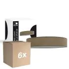 Confezione Multipack 6x D'Lite Luce da soffitto Lunelle 50cm Tessuto Marrone | Adatto Per 3x E27 