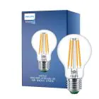 Philips MASTER LED Bulbo Ultra Efficient E27 Pera Chiara 4W 840lm - 827 Bianco Molto Caldo | Sostitutiva 60W